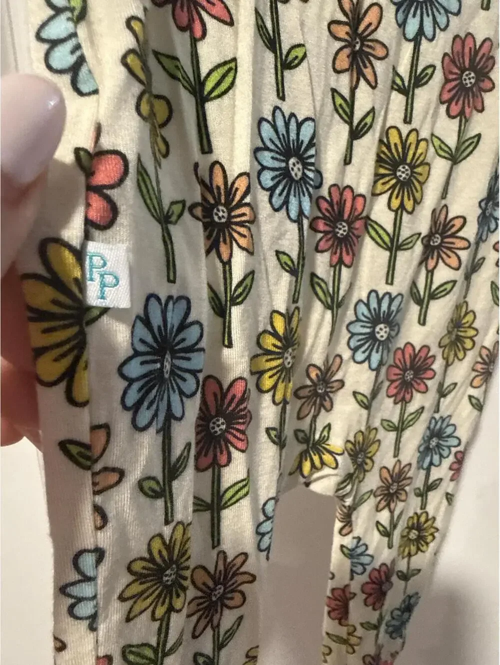 Posh Peanut Baby Floral Footed Pajamas 6-9 Months